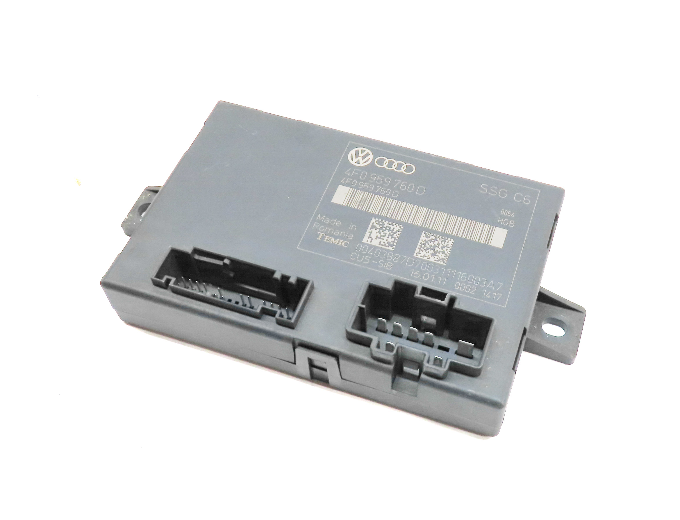 2005-2015 AUDI A6 S6 Q7 (C6 4L) FRONT LEFT DRIVER MEMORY SEAT CONTROL MODULE — exact item pictured